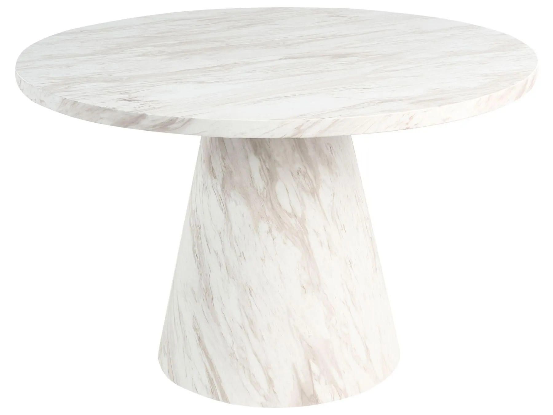Mesa de comedor MERE Mármol blanco 120 cm 120 cm