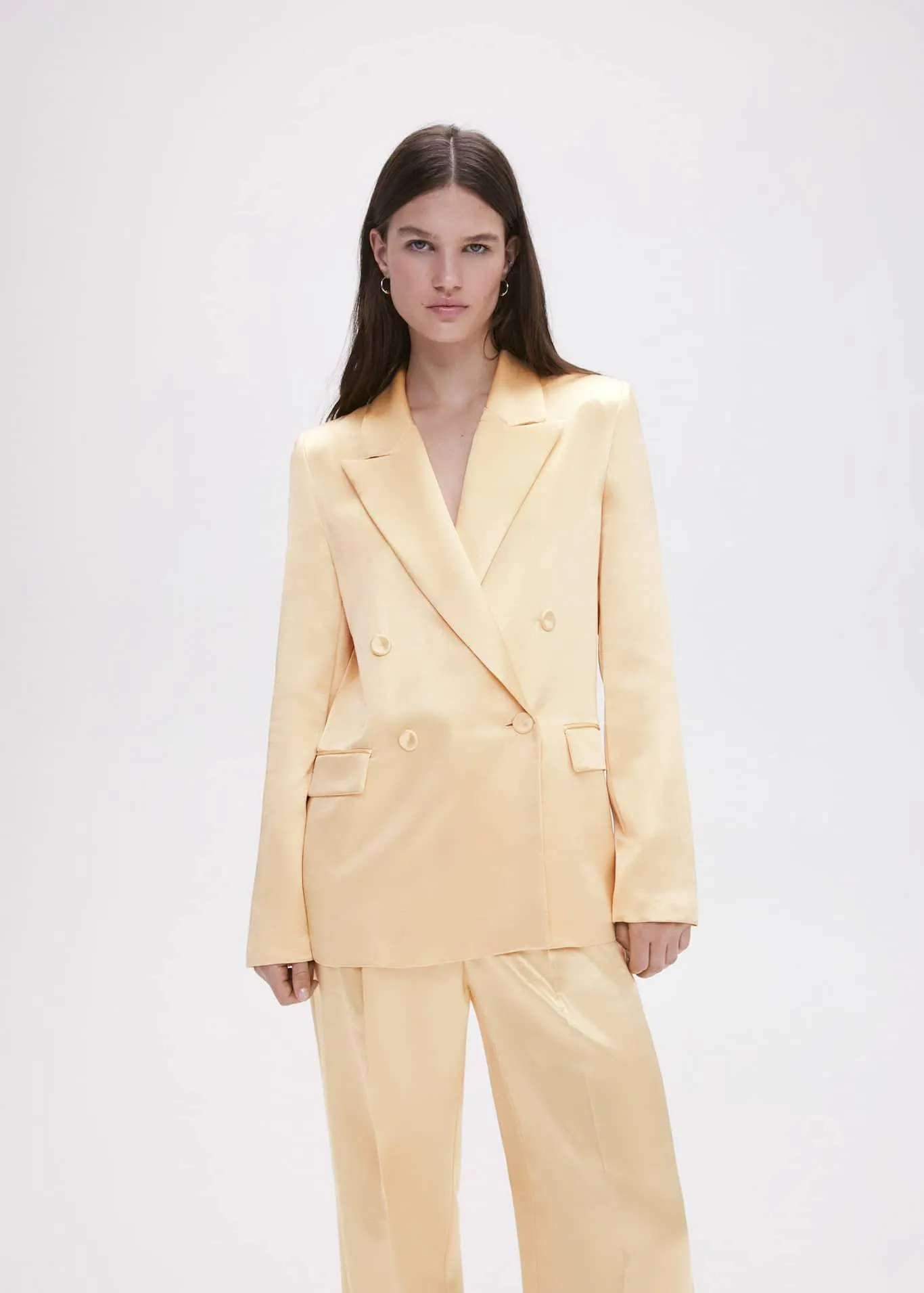 Americana traje satinada