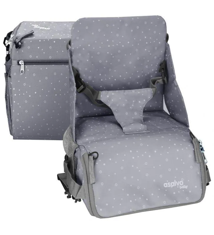 Trona de viaje - Bolso Hummus Estrellas Gris