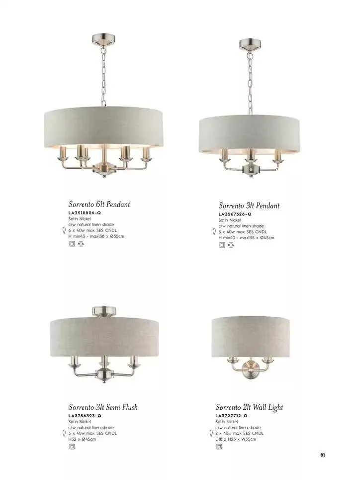 Catálogo de Lighting & Mirror Collection 12 de marzo al 31 de agosto 2025 - Página 83