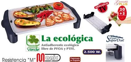 Plancha para asar Jata M-Magic GR556A.