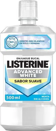 Enjuague bucal Listerine 500ml white suave