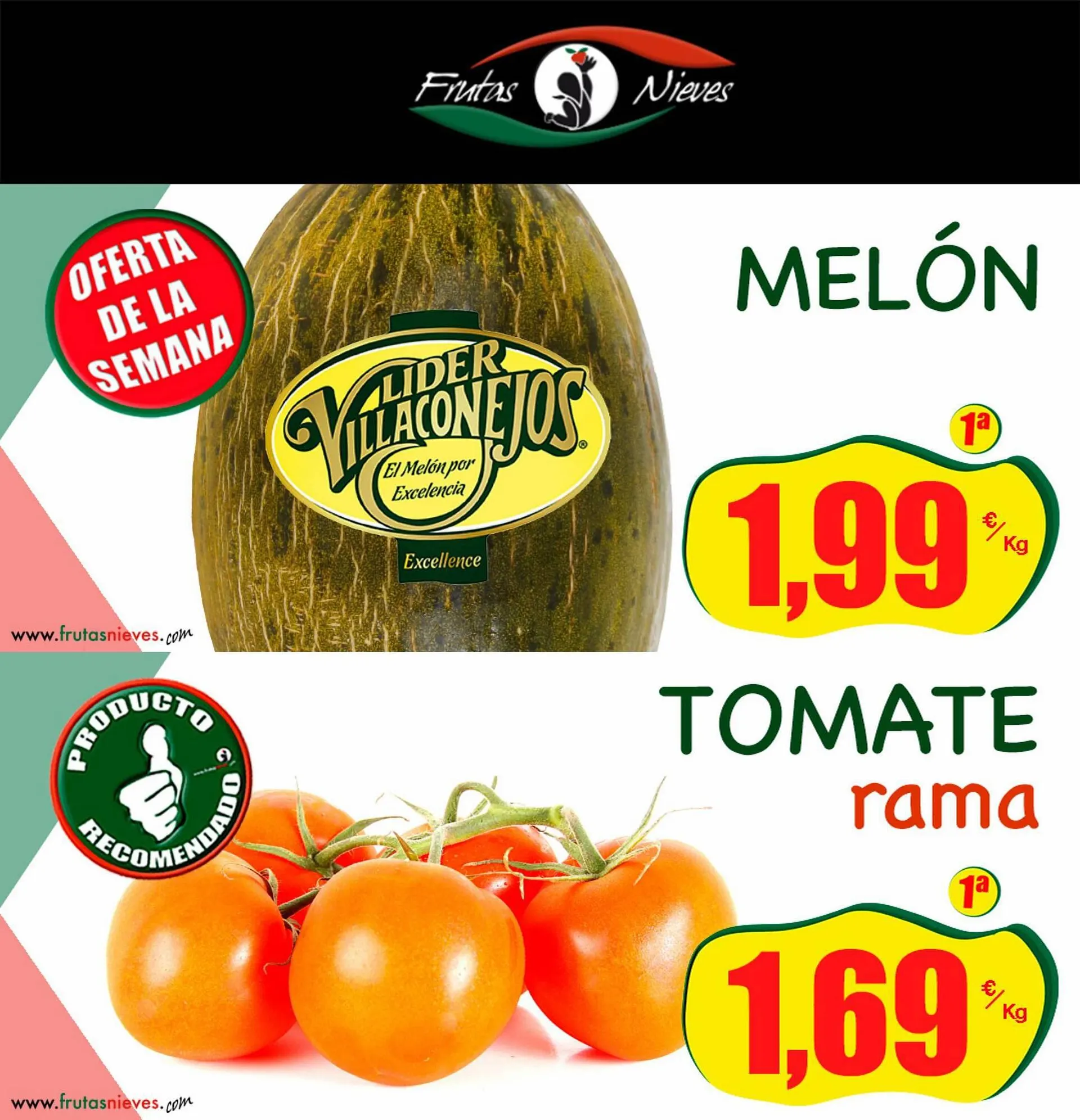 Folleto Frutas Nieves - 1