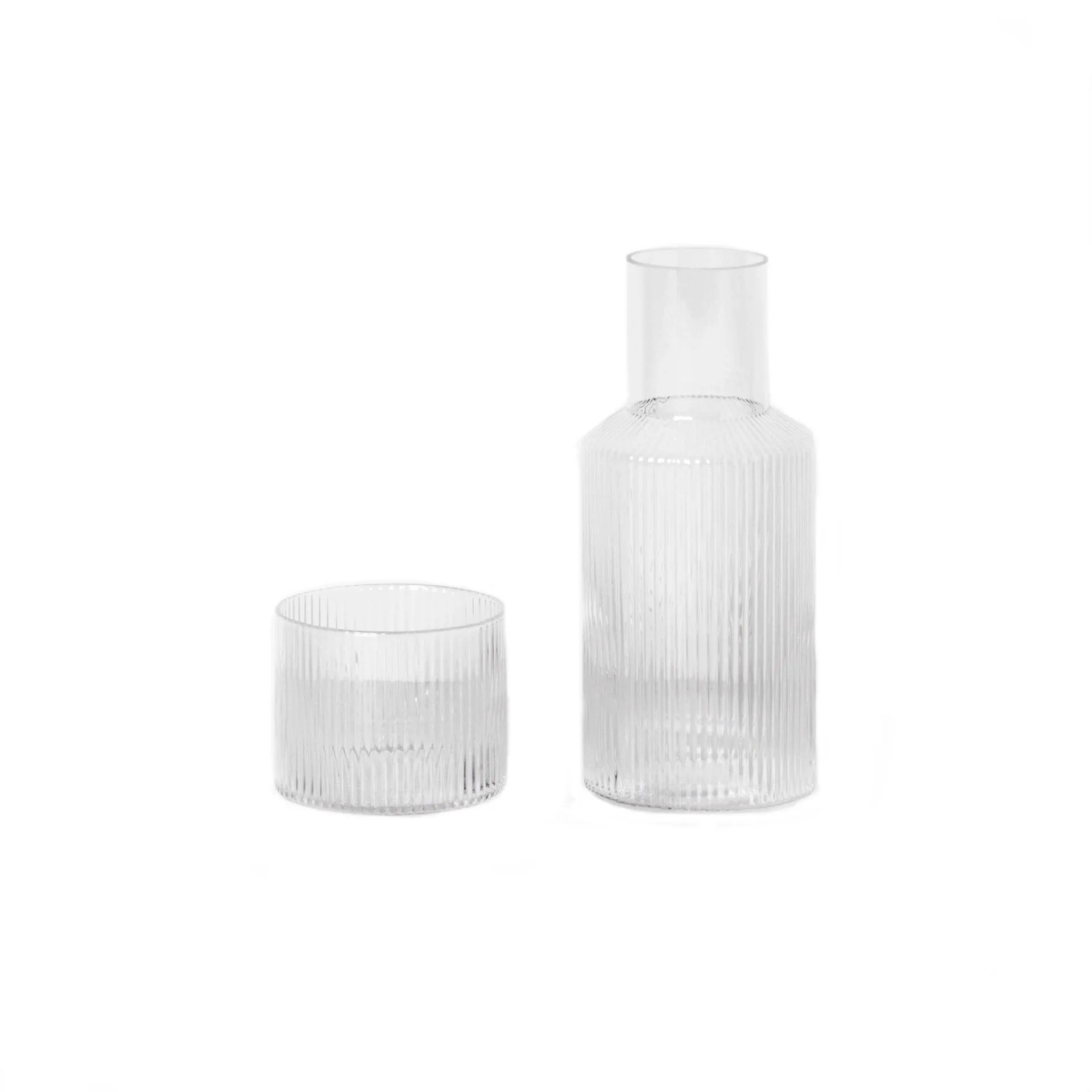Set de jarra y vaso Ripple small clara