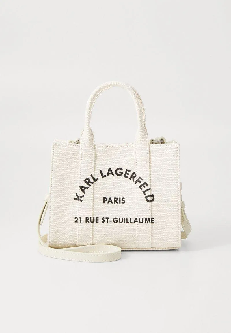 SQUARE MINI TOTE - Bolso de mano - natural