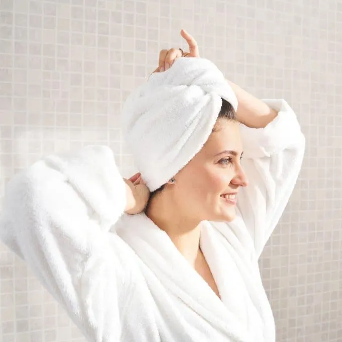 Toalla Cabello de Rizo - Basic LMQ Blanco