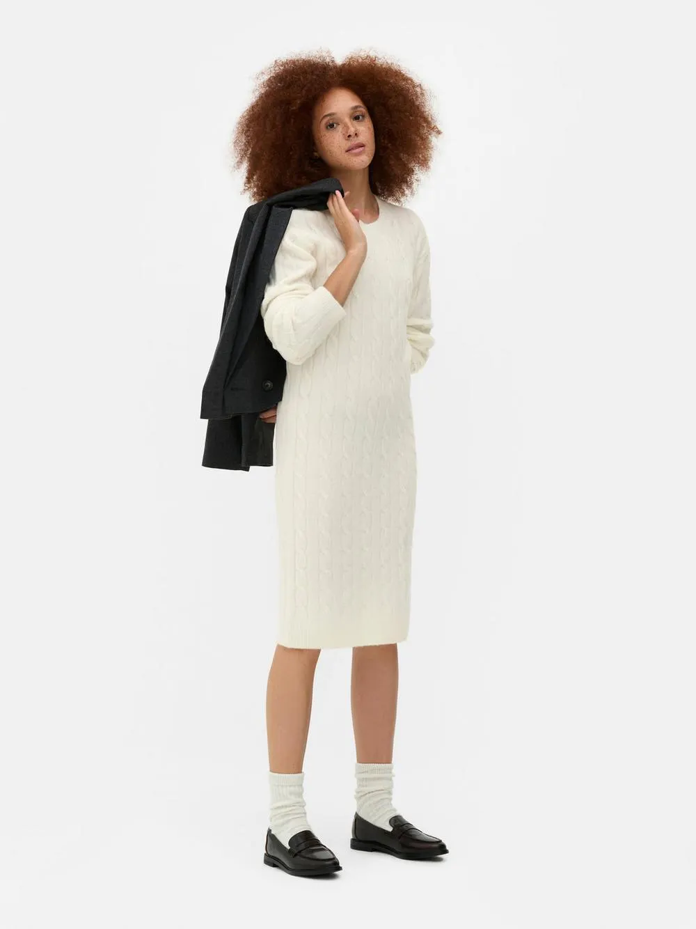 Vestido de punto de ochos