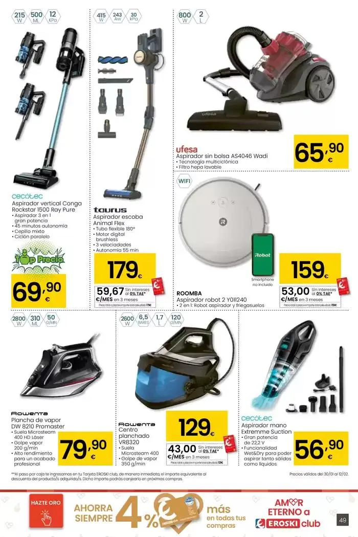Catálogo de Más de 2000 productos, SIEMPRE A BUEN PRECIO HIPERMERCADOS EROSKI 30 de enero al 11 de febrero 2025 - Página 49