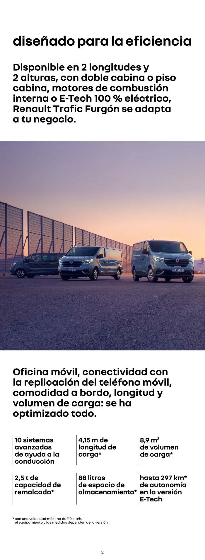 Catálogo de Renault Trafic Furgón E-Tech 100% Eléctrico 18 de julio al 18 de julio 2025 - Página 2