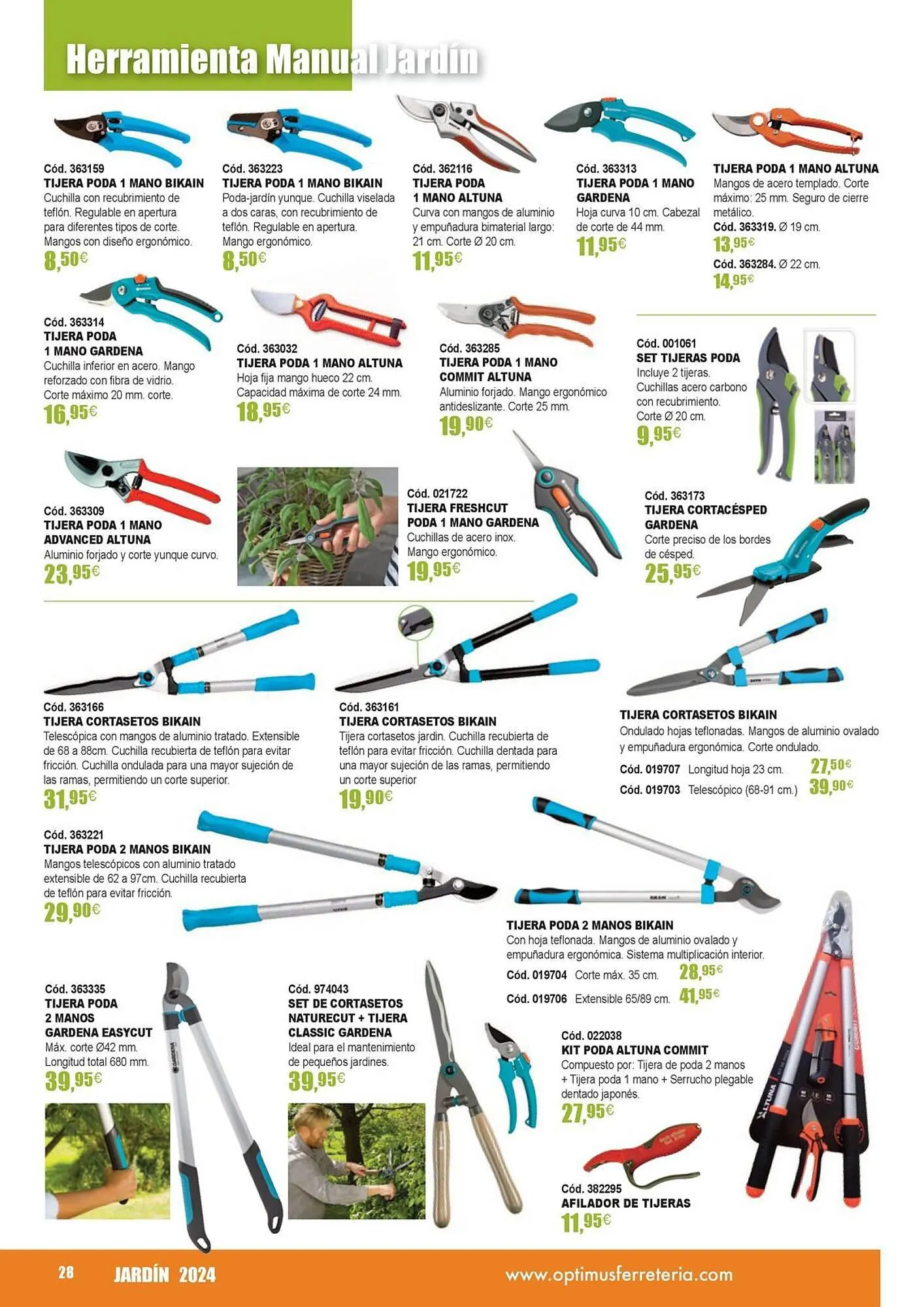 Catálogo de Folleto Optimus 21 de marzo al 31 de agosto 2024 - Página 28