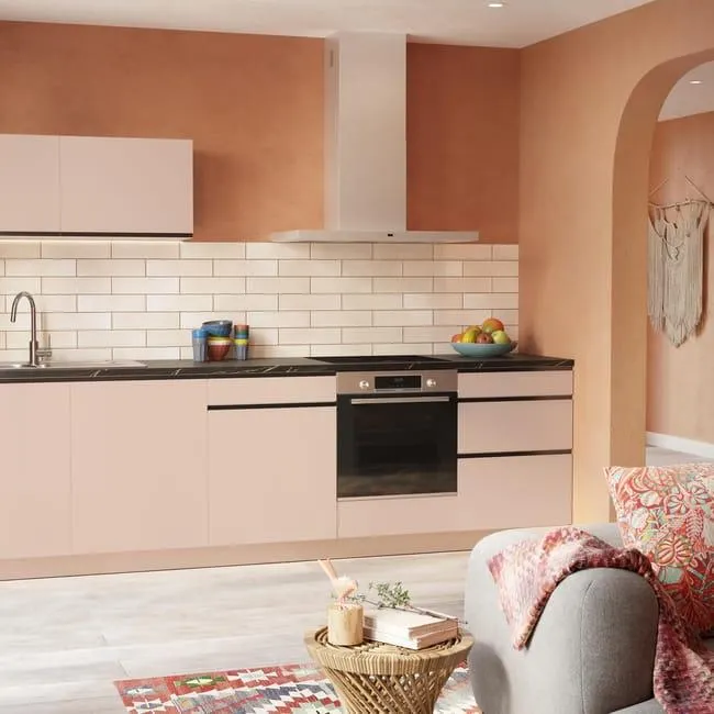 Cocina en kit topo 300 cm con 2 módulos altos horizontal + 5 módulos bajos