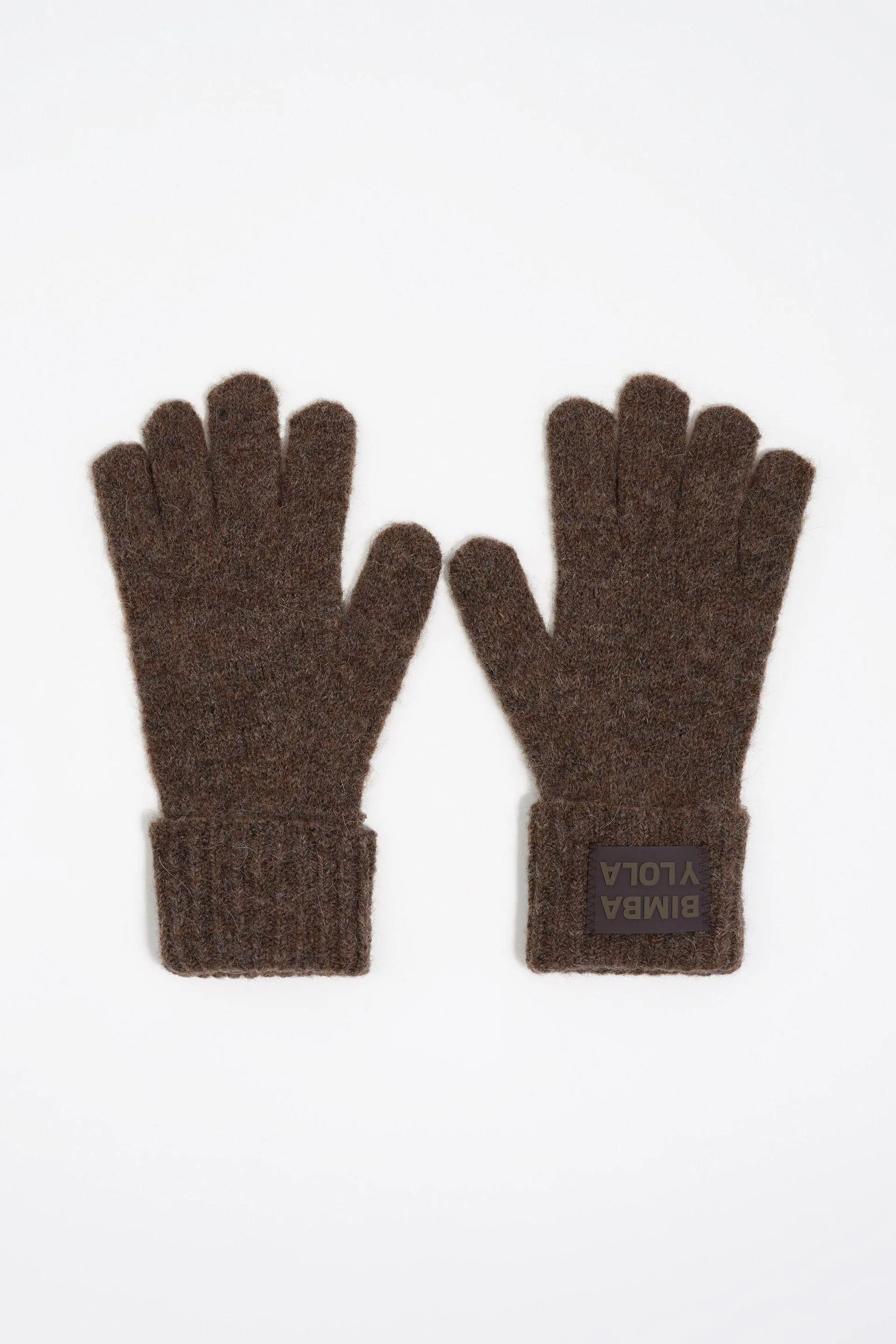 Guantes punto marrón oscuro