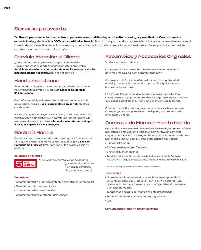 Catálogo de Catálogo HR-V e:HEV 6 de marzo al 30 de junio 2025 - Página 58