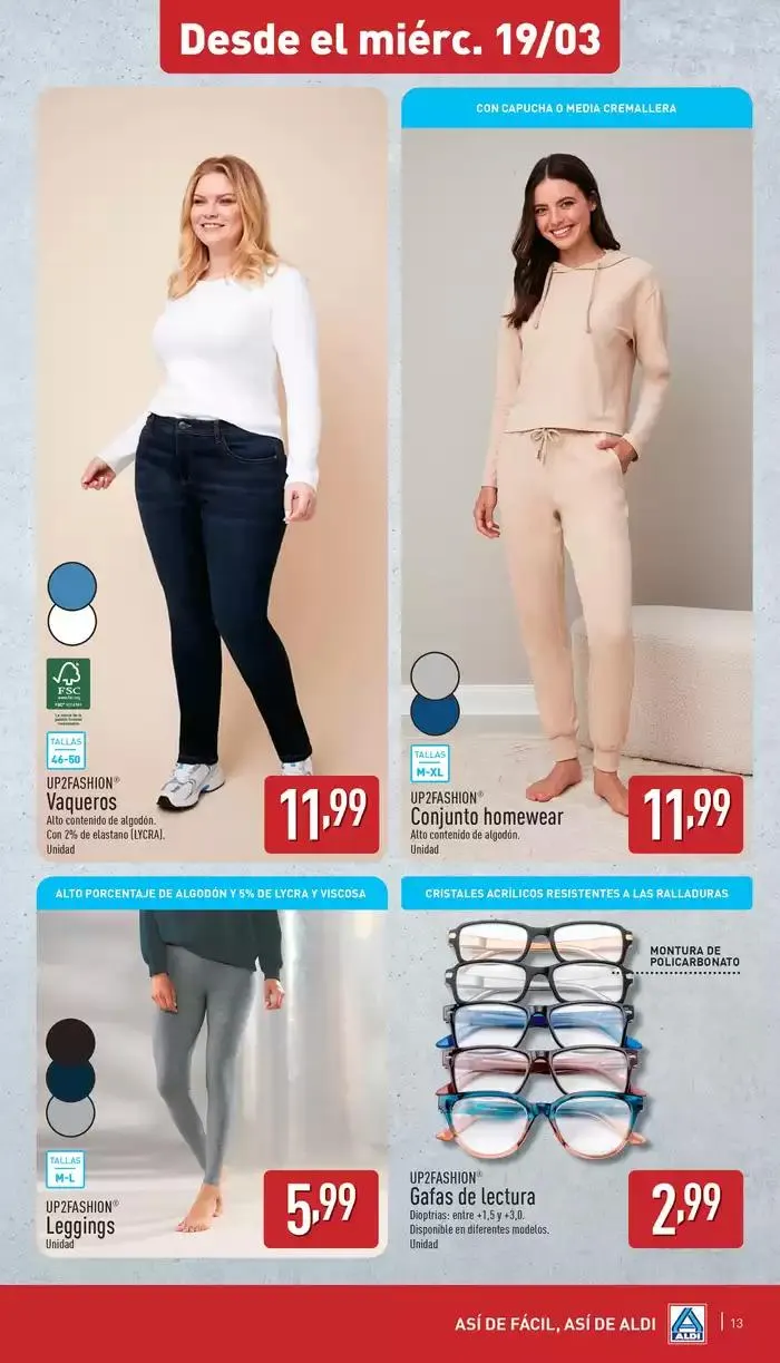 Catálogo de  ¡Así de fácil, así de Aldi! 19 de marzo al 25 de marzo 2025 - Página 13