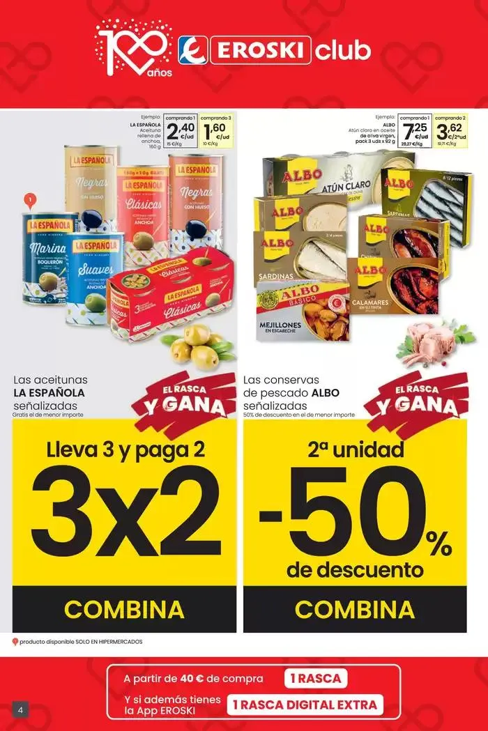 Catálogo de Más de 2000 productos, SIEMPRE A BUEN PRECIO HIPERMERCADOS EROSKI 31 de octubre al 12 de noviembre 2024 - Página 4