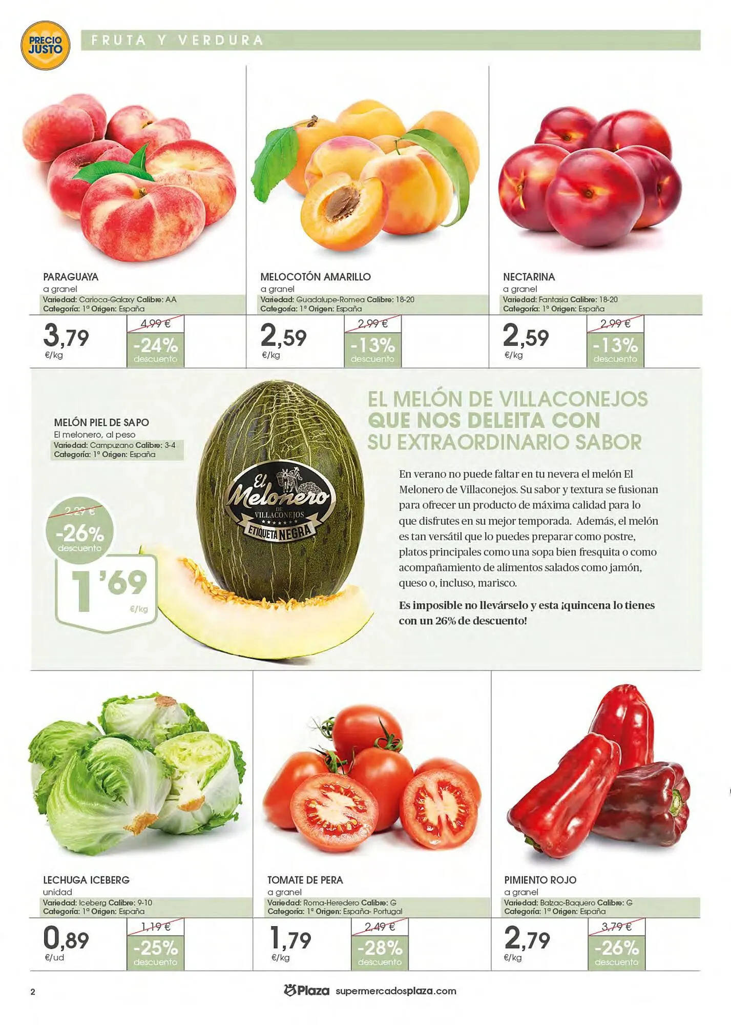 Catálogo de Folleto Supermercados Plaza 26 de junio al 9 de julio 2025 - Página 2