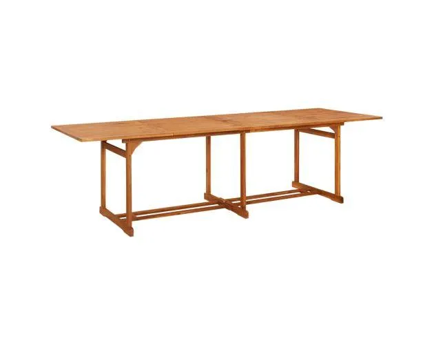 Mesa de comedor jardín 280x90x75 cm madera maciza de acacia es2720