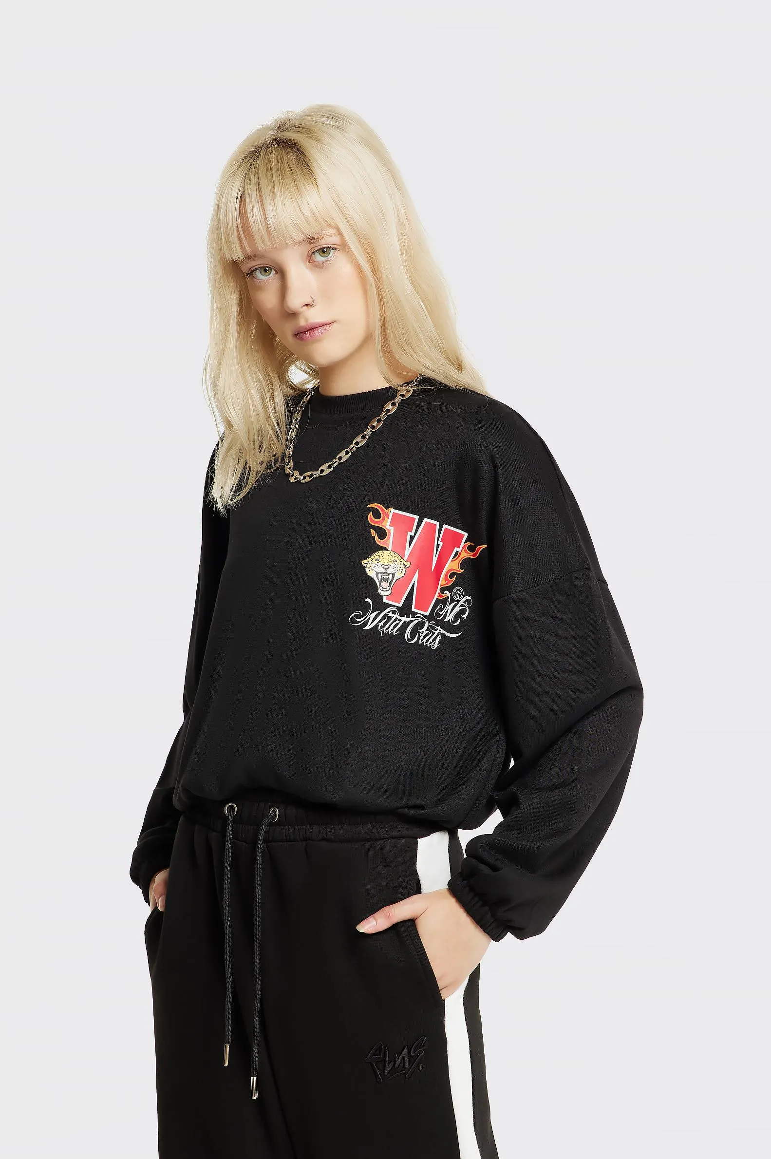 SUDADERA POLINESIA GOMA BAJO MUJER