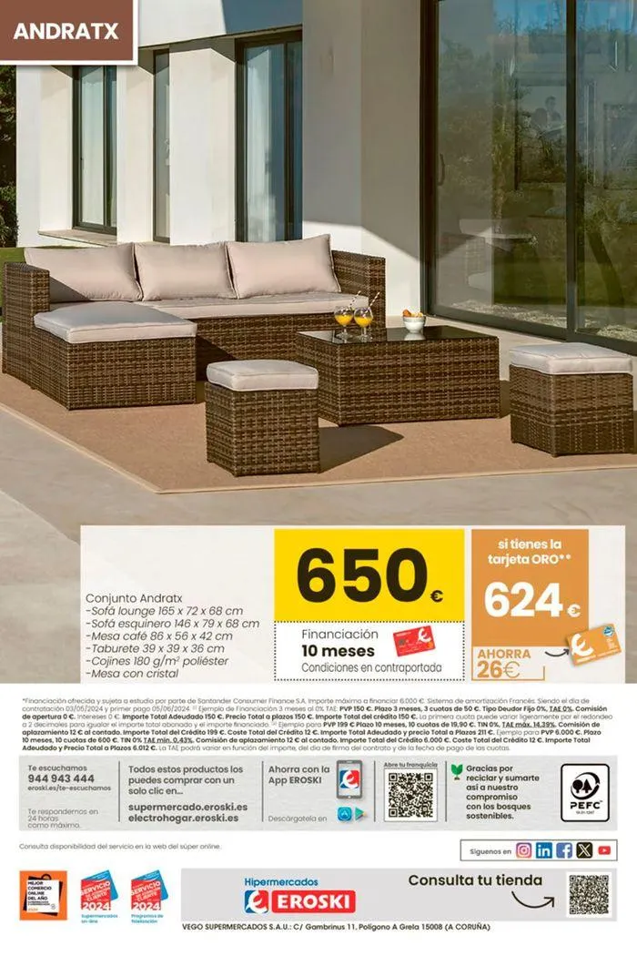 Catálogo de Terraza y Jardín EROSKI 3 de mayo al 29 de mayo 2024 - Página 24