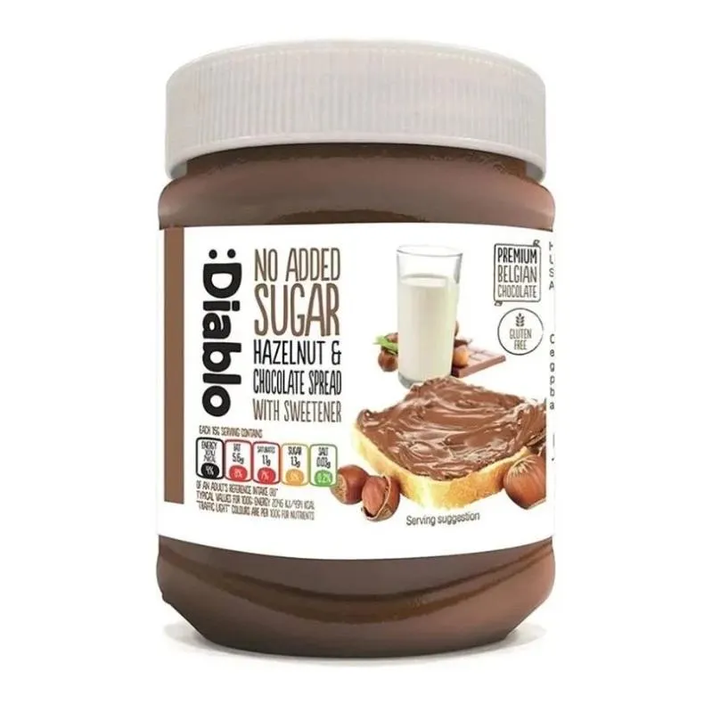 CREMA CACAO Y AVELLANAS SIN AZÚCAR 350G