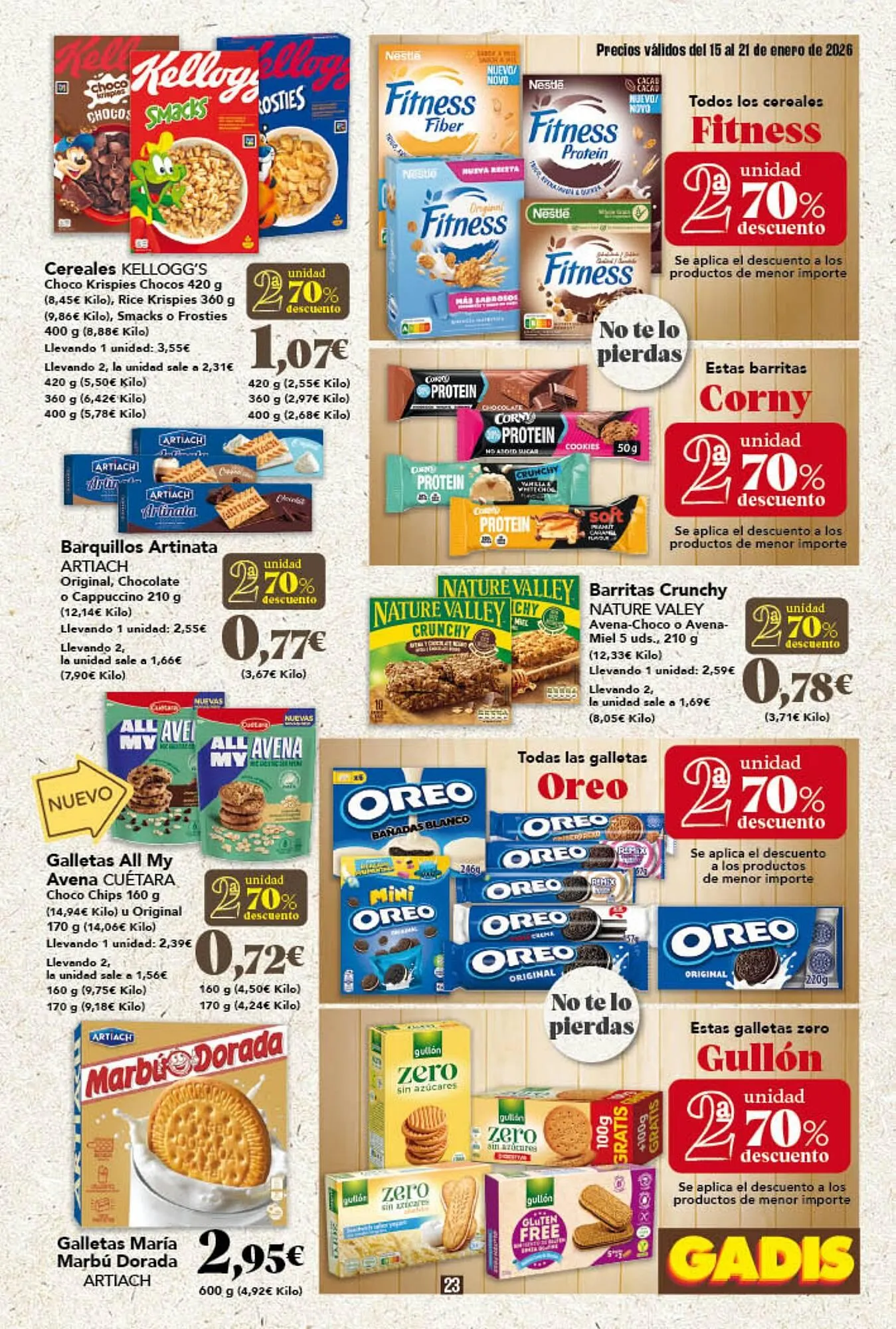 Catálogo de Folleto Gadis 15 de enero al 21 de enero 2026 - Página 23