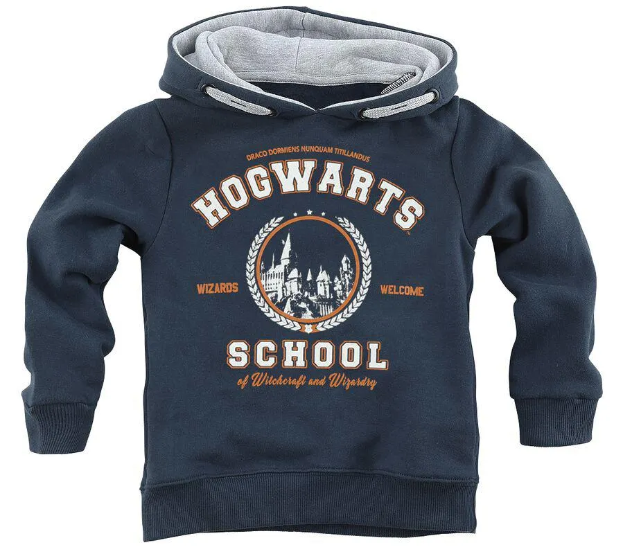 "Kids - Hogwarts School" Sudadera con capucha Azul marino de Harry Potter