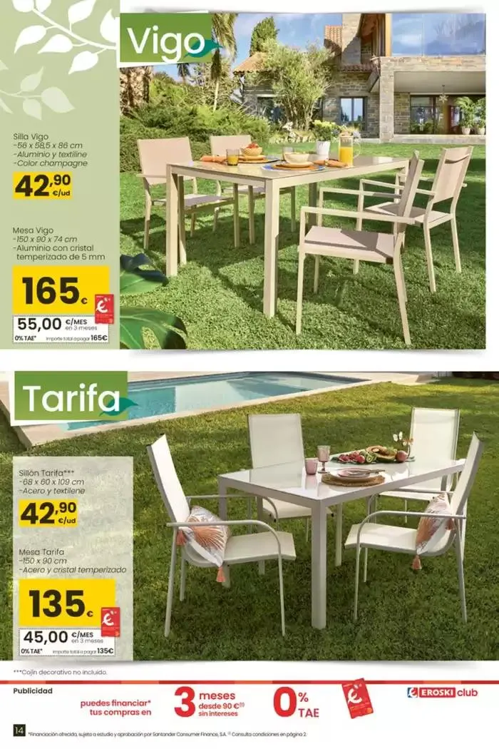 Catálogo de Terraza y jardín  3 de abril al 30 de abril 2025 - Página 14