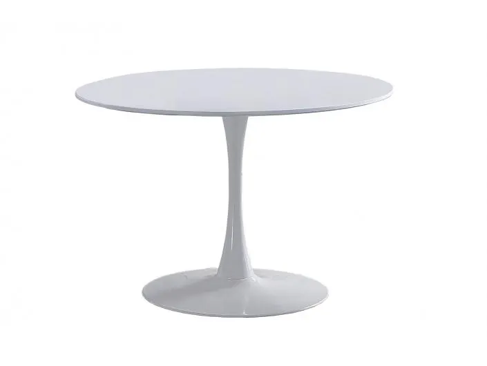 Mesa comedor redonda 110 cm blanco