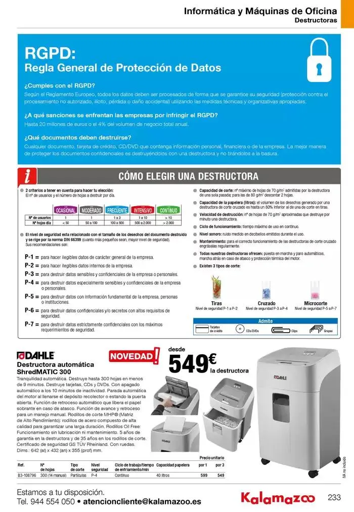 Catálogo de Staples Kalamazoo Catálogo General 9 de enero al 30 de septiembre 2025 - Página 233