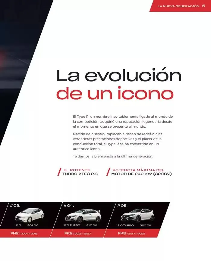 Catálogo de Honda Civic-Type R 30 de agosto al 30 de junio 2025 - Página 5