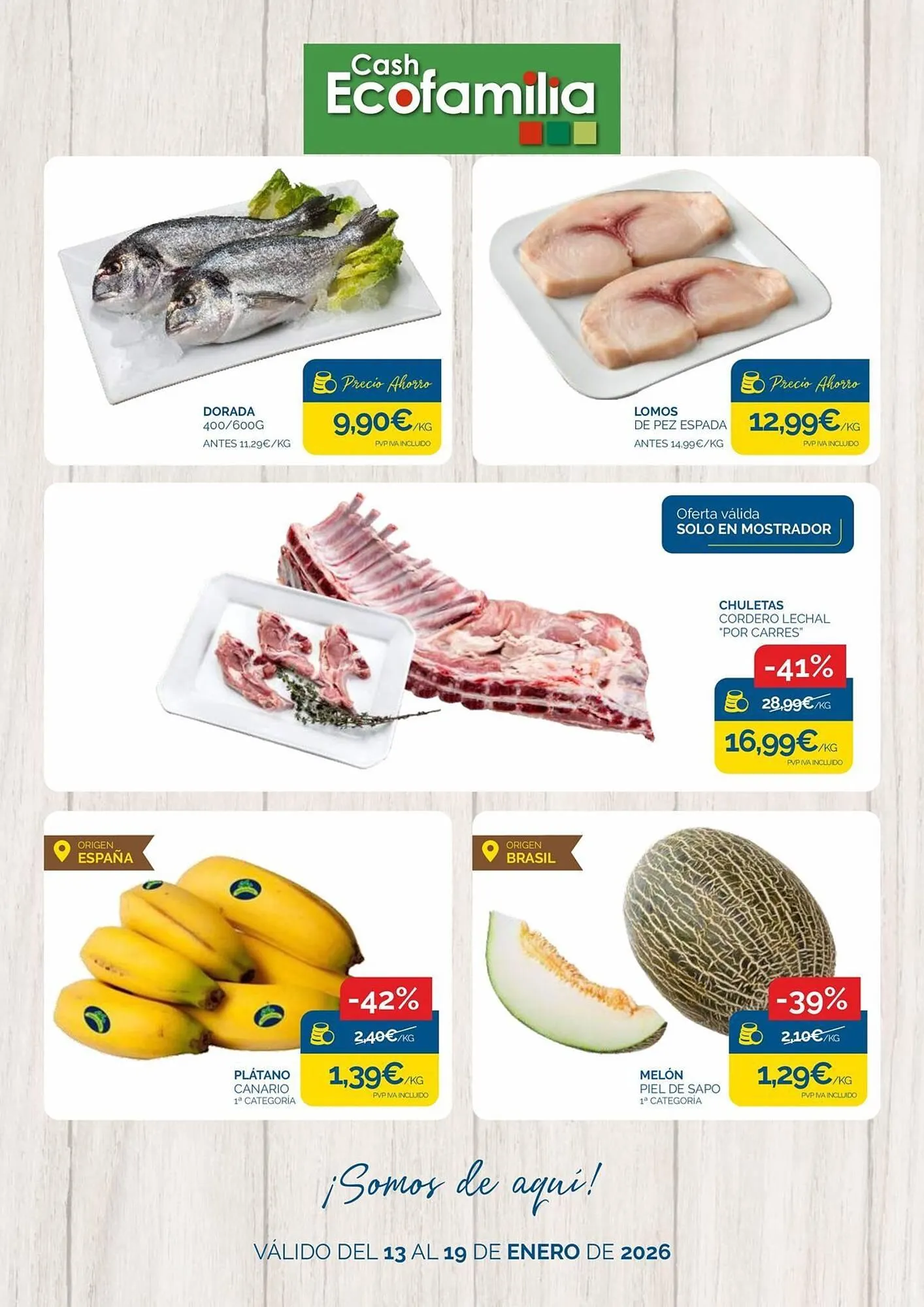 Catálogo de Folleto Cash Ecofamilia 14 de enero al 19 de enero 2026 - Página 1