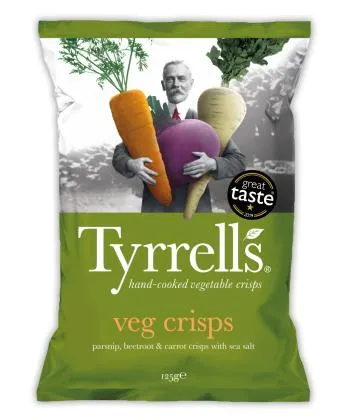 Vegetable chips 125 gr. Tyrrell's