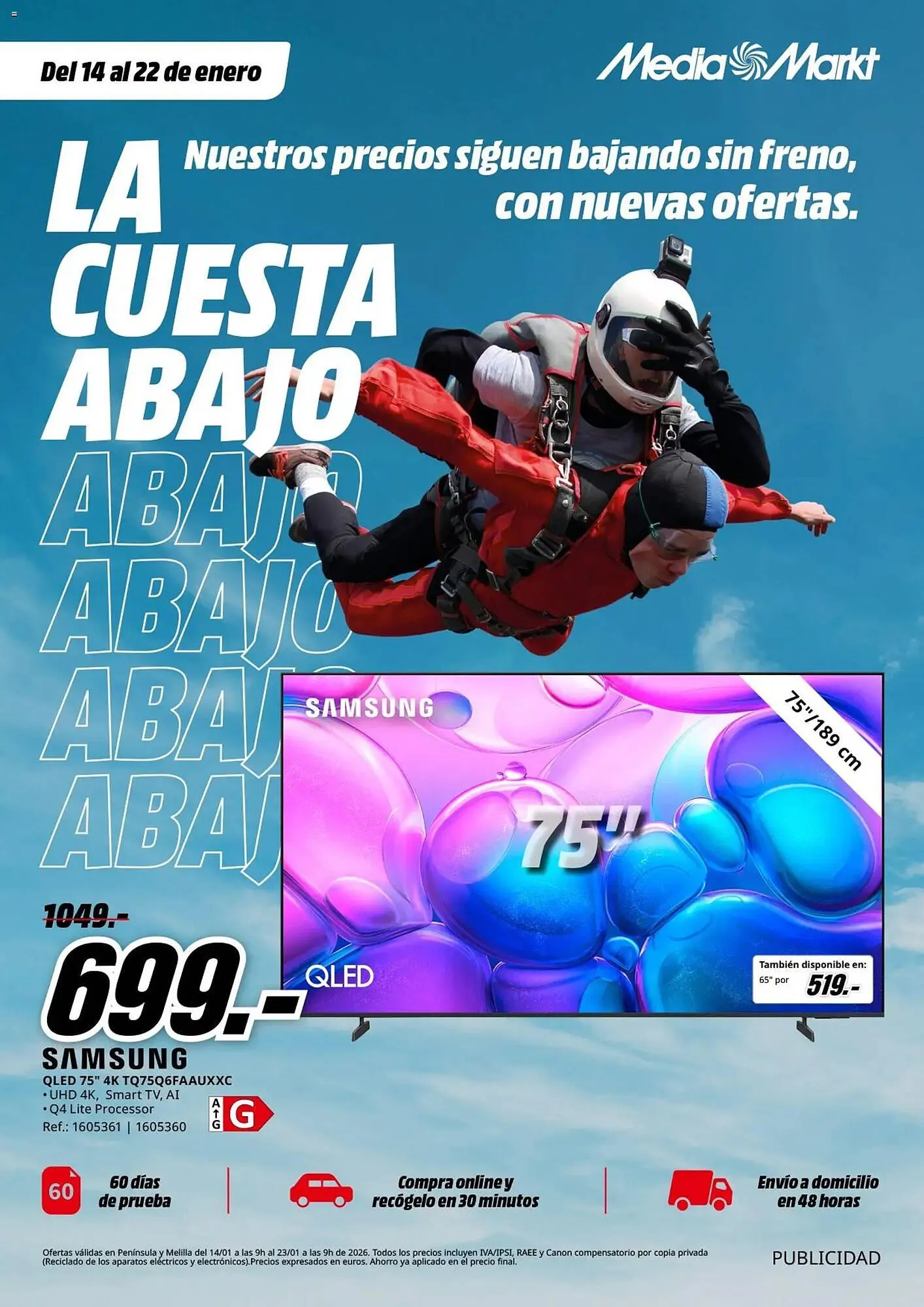 Catálogo de Folleto MediaMarkt 14 de enero al 22 de enero 2026 - Página 1