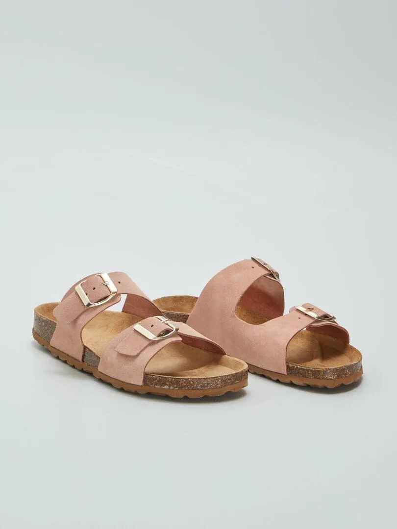 Sandalias de dos tiras - ROSA