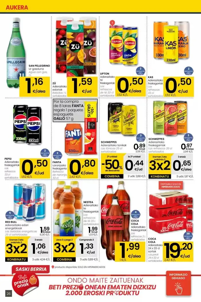 Catálogo de AUKERA OFERTA HIPERMERKATUAK EROSKI 2 de mayo al 13 de mayo 2025 - Página 26