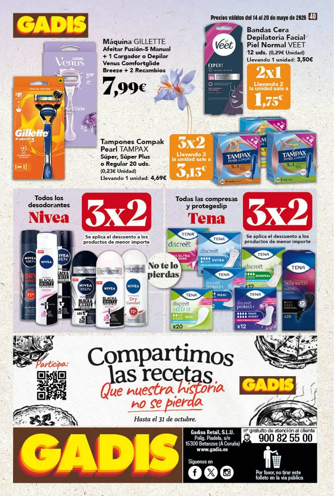 Catálogo de Folleto Gadis 14 de mayo al 20 de mayo 2026 - Página 40