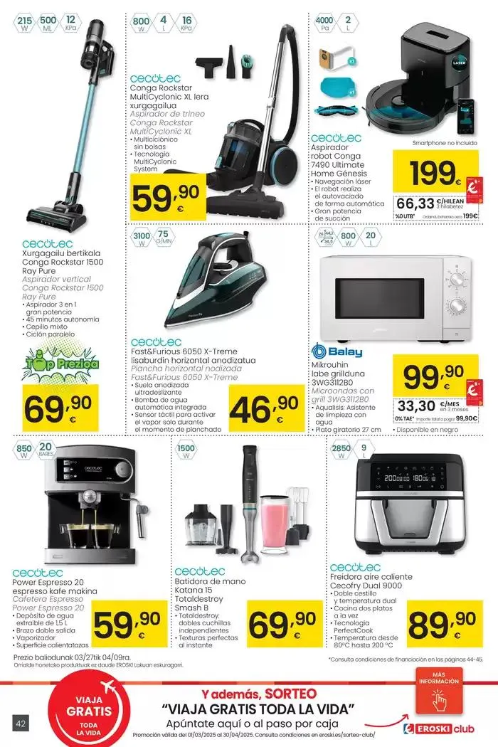 Catálogo de Prezio merkeagoa HIPERMERKATUAK EROSKI 27 de marzo al 8 de abril 2025 - Página 42