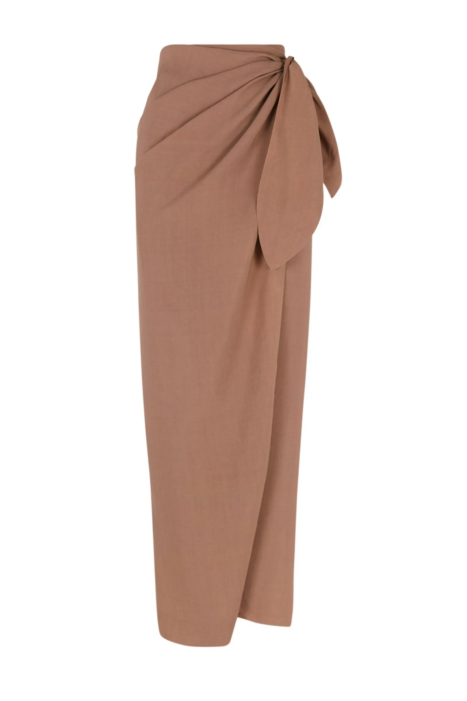 Cassia, sarong skirt in henna color