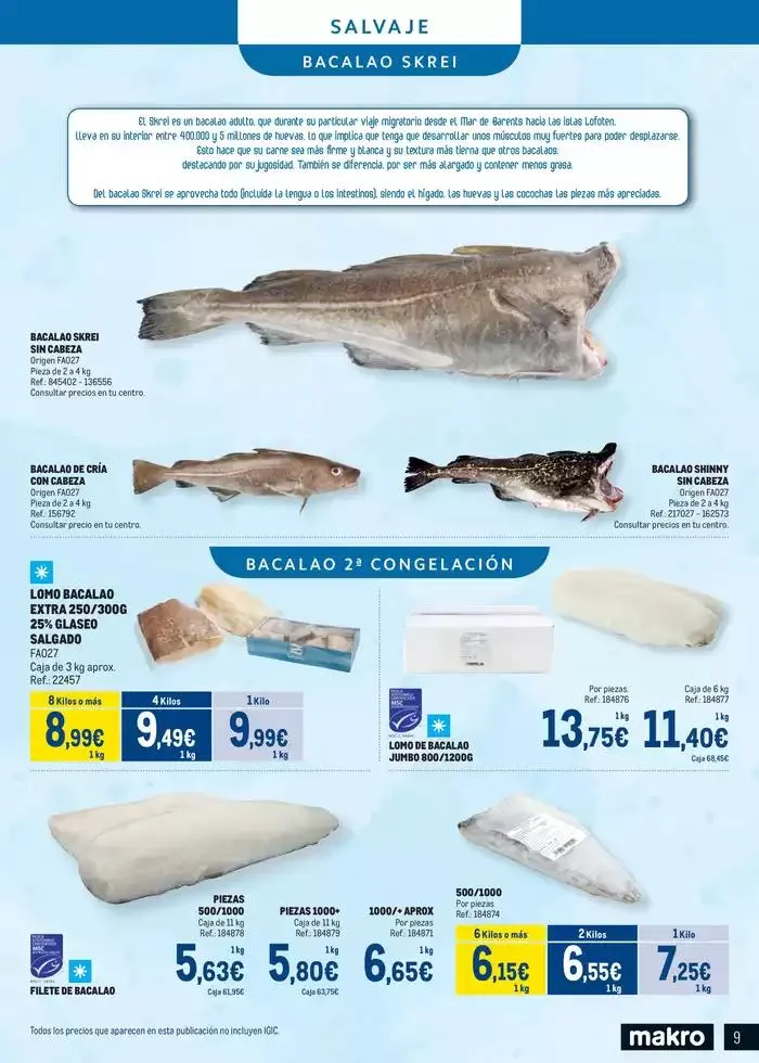 Catálogo de Especial Pescados Canarias 4 de marzo al 6 de abril 2025 - Página 9