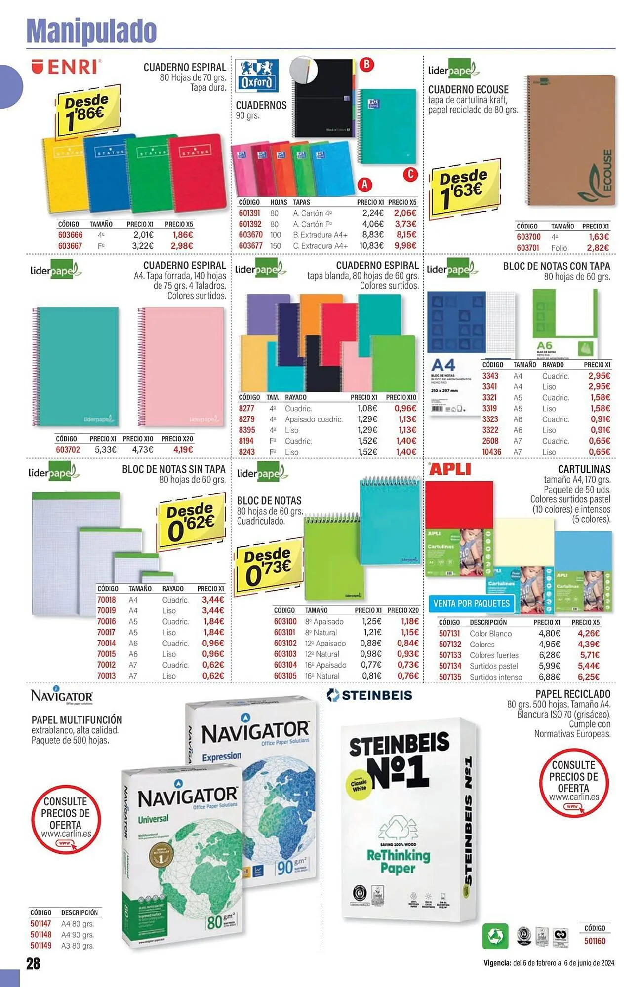 Catálogo de Folleto Carlin 13 de febrero al 6 de junio 2024 - Página 28