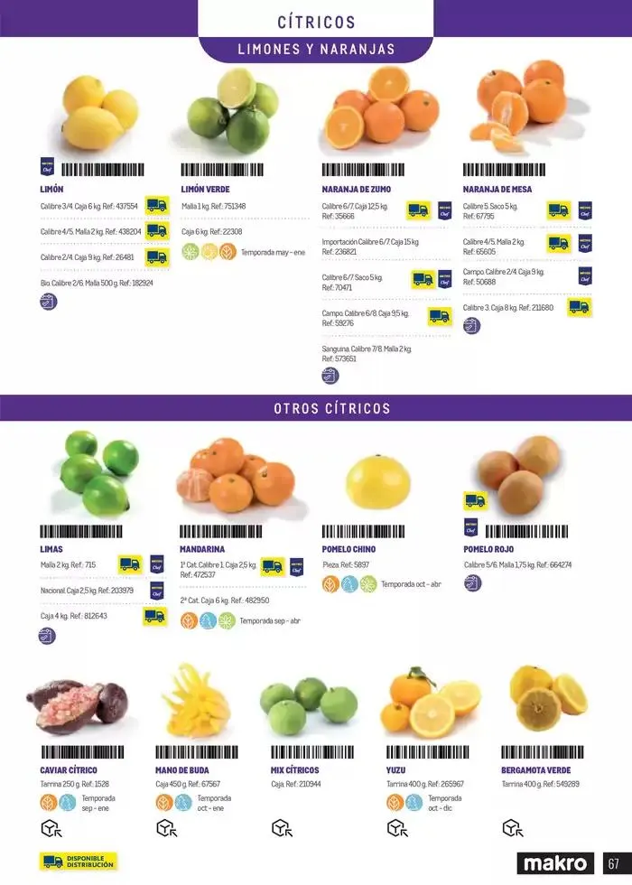 Catálogo de Frutas y verduras 8 de enero al 30 de junio 2025 - Página 67