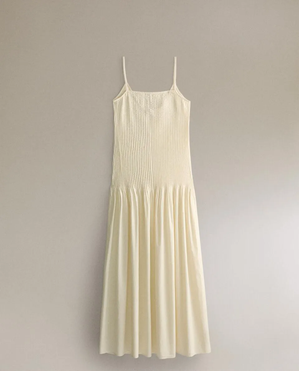 VESTIDO ALGODÓN TIRANTES JARETAS