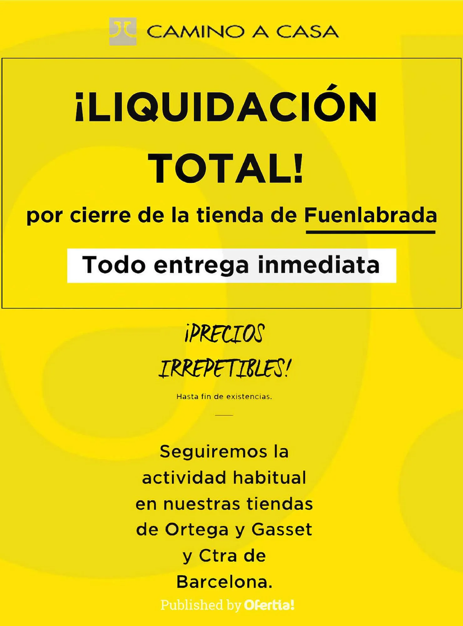 Folleto Camino a casa - 1