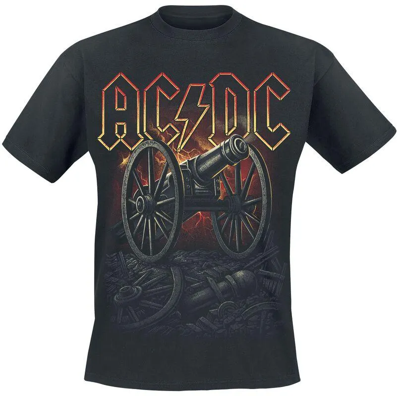 "About To Rock Canon Red" Camiseta Negro de AC/DC