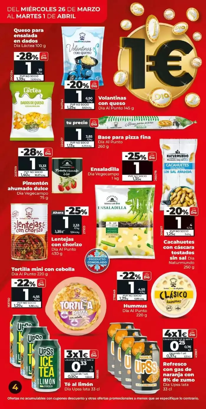Catálogo de Más de 100 productos a 1€ del 26/03 al 01/04 26 de marzo al 1 de abril 2025 - Página 4
