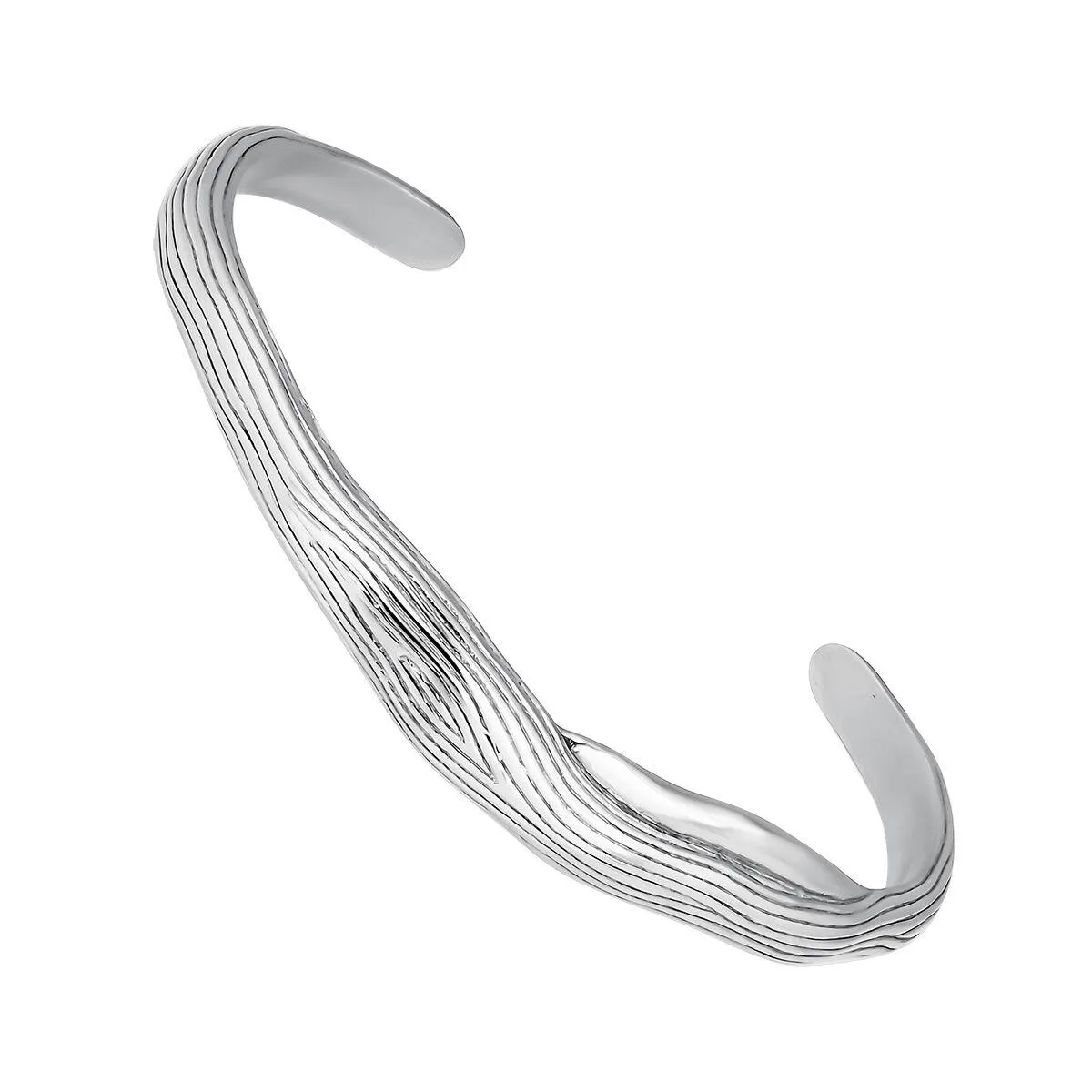 Pulsera de plata bañada en rodio