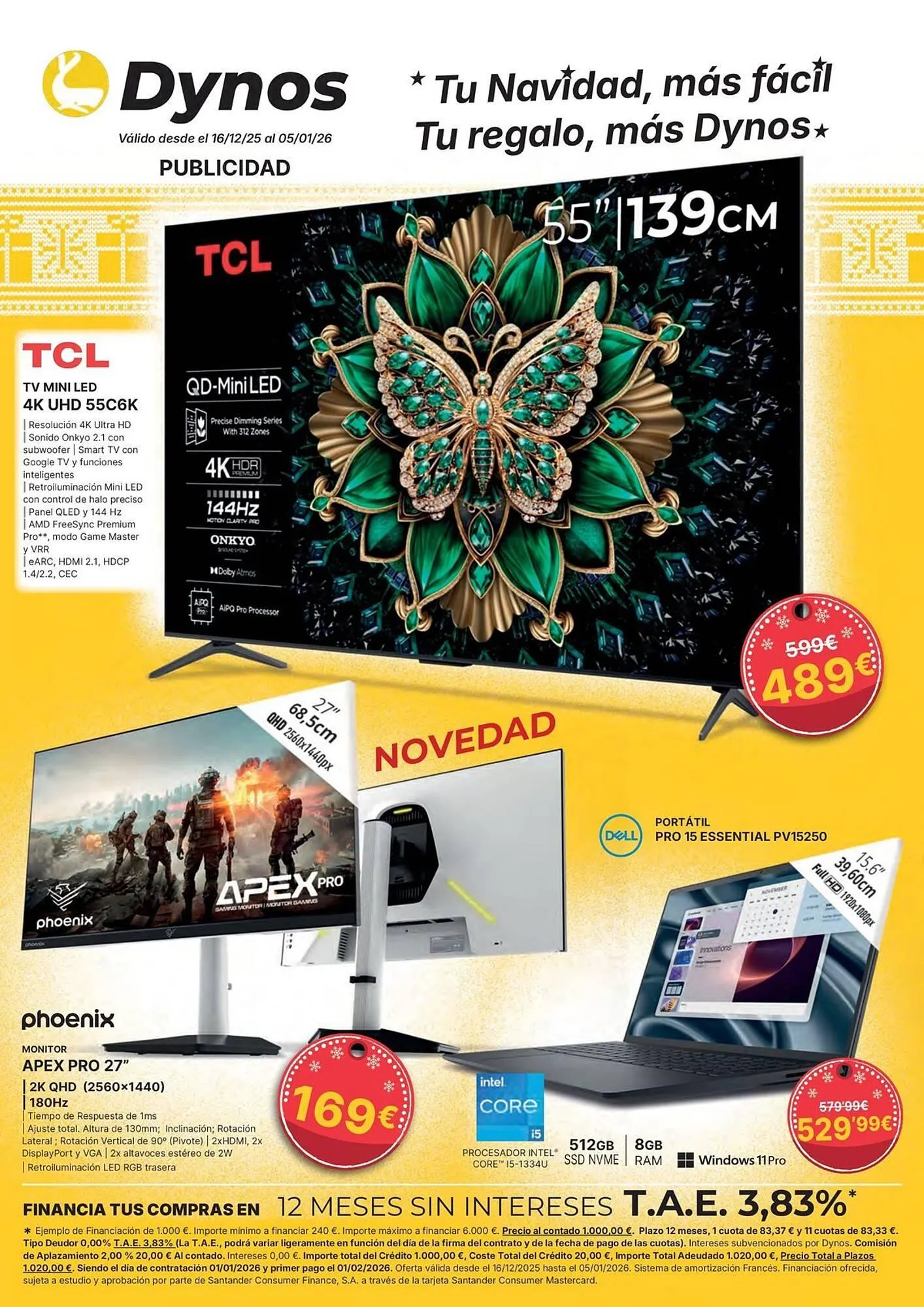 Catálogo de Folleto Dynos Informática 17 de diciembre al 5 de enero 2026 - Página 1