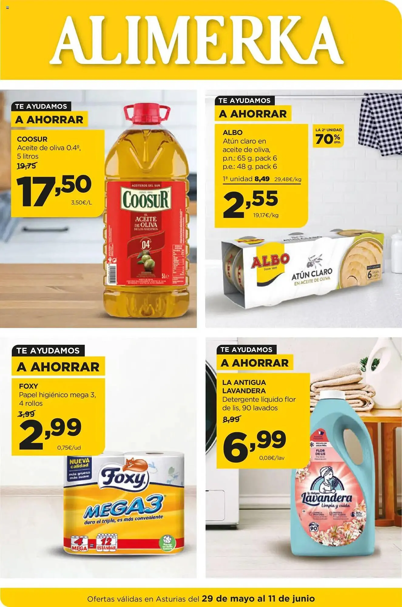 Catálogo de Folleto Alimerka 29 de mayo al 11 de junio 2025 - Página 1