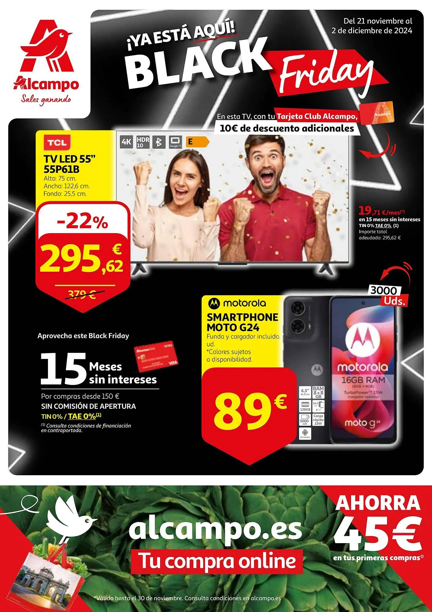 Catálogo de Folleto Alcampo 21 de noviembre al 2 de diciembre 2024 - Página 1