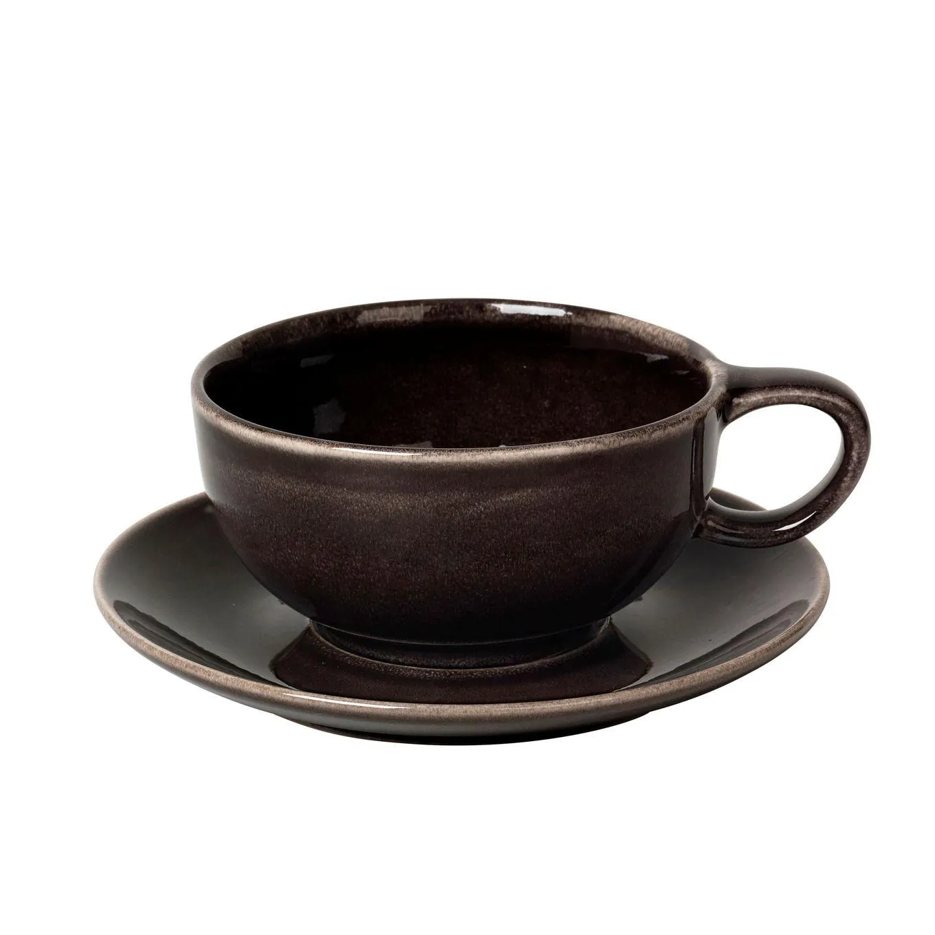 Nordic Coal tea cup and saucer